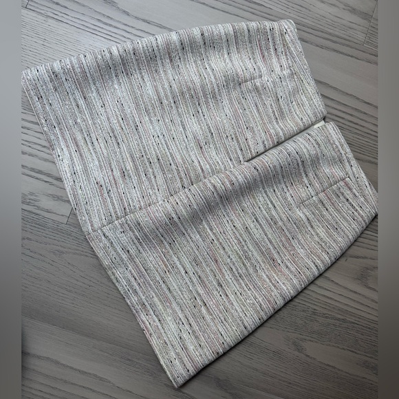 J. Crew Pink Pepper Tweed A-Line Skirt Size 10 - Picture 2 of 6